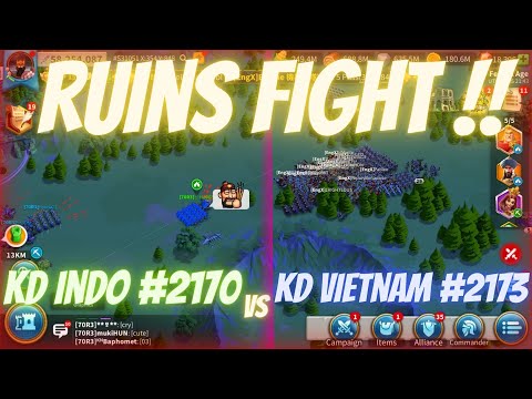 EPIC WAR RUINS #3 KVK 3 INDONESIA KINGDOM #2170 VS VIETNAM KD #2173 | RISE OF KINGDOMS