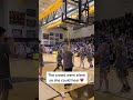 Anyone can play basketball ❤️ The crowd was so happy!  Credit: espn on tiktok
