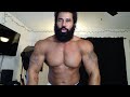 Samson Biggz Bicep Flexing and Bodybuilding Update - Did 10 Quarter Reps With 405 On Bench!