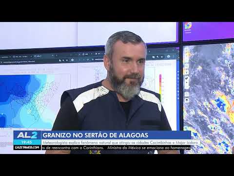 Granizo atinge Cacimbinhas e Major Izidoro no Sertão de Alagoas - 23/02/2026