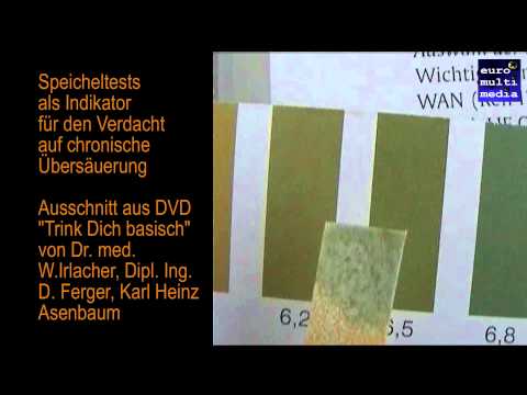Speicheltest bei Verdacht auf Übersäuerung. Basisches Aktivwasser entsäuert schnell.