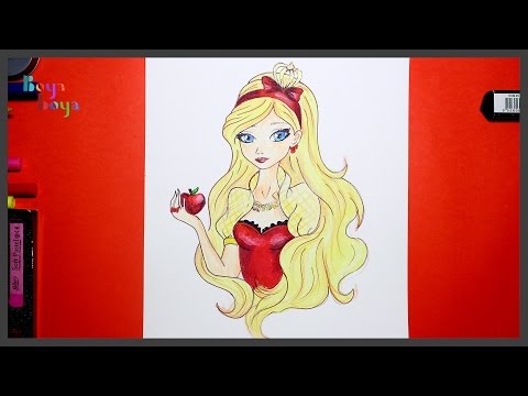 Ever After High Apple White | Nasıl Çizilir | Boya Boya Video