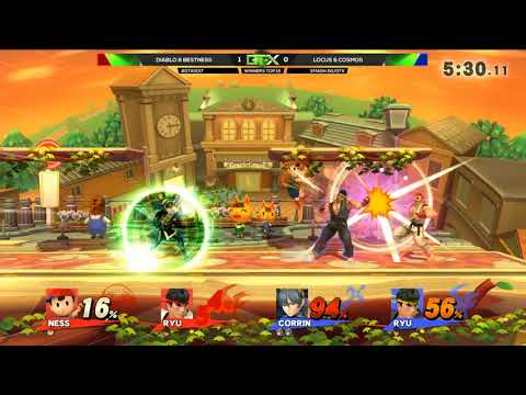 Diablo & Bestness (Red) vs. Locus & Cosmos (Blue) | Smash 4 Doubles Top16 | GTX