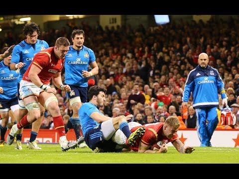 Ross Moriarty scores after driving through a maul! | RBS 6 Nations