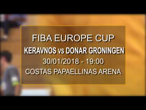 PROMO | FIBA EUROPE CUP - KERAVNOS vs DONAR GRONINGEN