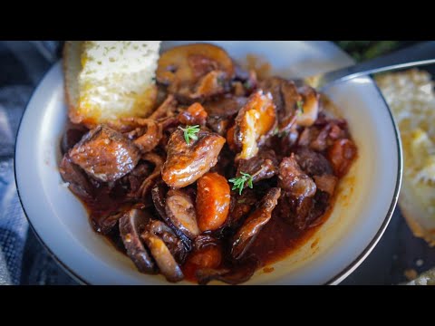 Beef Bourguignon Recipe...One Pot Red Wine Beef Stew I Make ALL OF THE TIME!