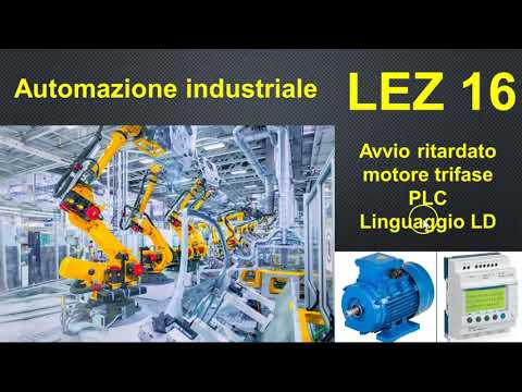 16. Delayed motor start with a Zelio Logic PLC. Impulse timer.