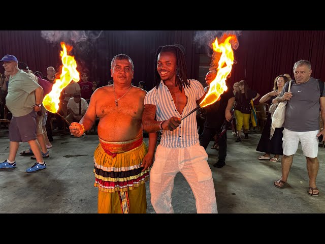 Travel vlog - They Eat And Walk on Fire like it’s Nothing , Sri Lanka Traditional Dance!!