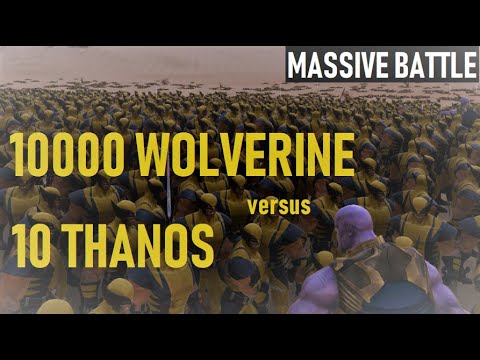 WOLVERINE vs THANOS (10000 vs 10) - Ultimate Epic Battle Simulator (UEBS 2022)