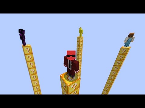 4 guys 4 lucky block pillars