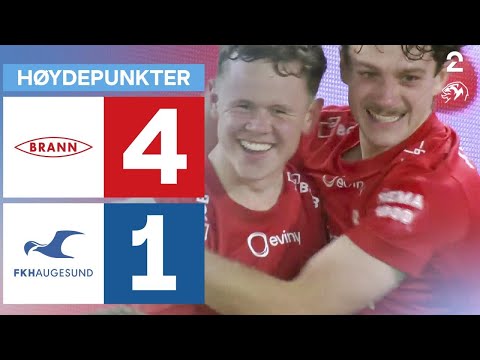 Brann 4 - 1 Haugesund - Høydepunkter