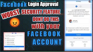 Facebook Login Approval The Worst Security Features||Facebook Login approvals//#facebook#jrhcKR