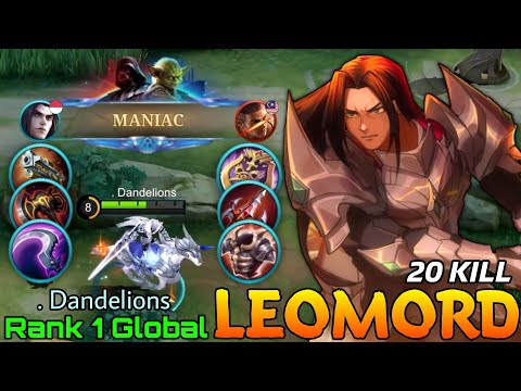 MANIAC + 20 Kills Leomord Jungler! - Top 1 Global Leomord by . Dandelions - Mobile Legends