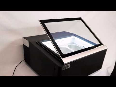 Video Combisteel Tafelmodel Schepijsvitrine Zwart