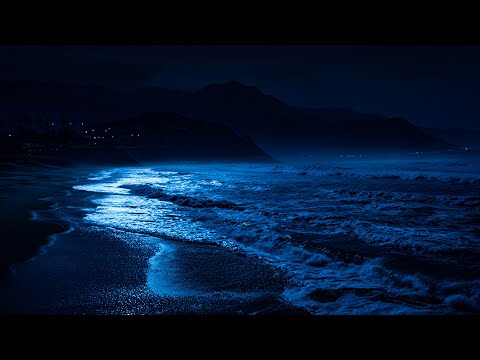 Ocean Waves for Mental Recovery | Night Ocean on Black Screen for Emotional Reset & Deep Rest