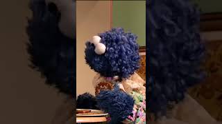 Baby Cookie Monster Eats His First Cookie 🍪 #sesamestreet