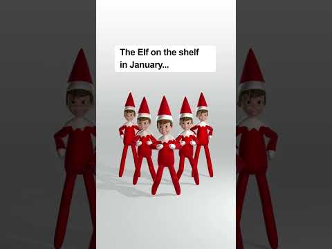The Elf on the Shelf in January #elfontheshelf