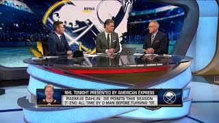 NHL Tonight:  Rasmus Dahlin:  Breaking down Dahlin&#39;s first NHL season with Buffalo  Mar 18,  2019