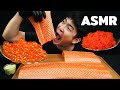 asmr salmon sashimi