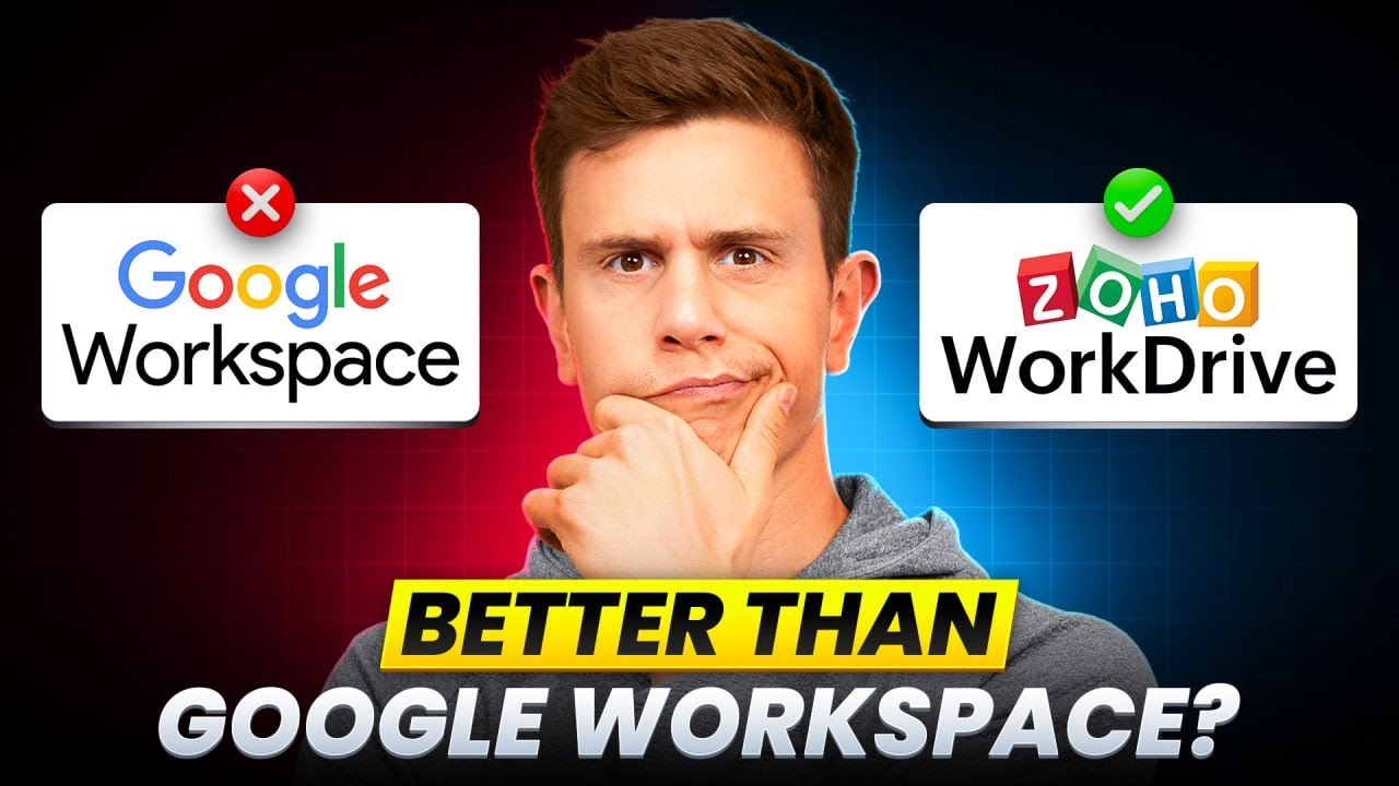 Video thumbnail for the video: Zoho WorkDrive Review: The Hidden Gem That Beats Google Drive?