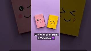 Download lagu DIY Mini Book Storage Box Matchbox 💜 Mini Notebook mp3