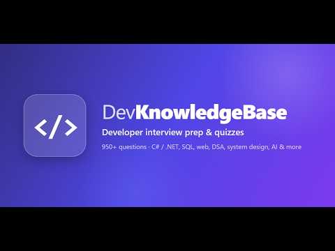 DevKnowledgeBase video thumbnail