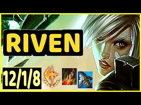 RIVEN VS JAYCE - 12/1/8 KDA TOP GAMEPLAY CHALLENGER I