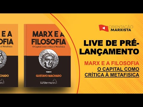 Live de pré-lançamento do livro Marx e a Filosofia