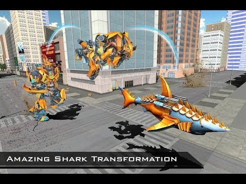 Transforming Robot Shark – Robot Transformation | Android Gameplay