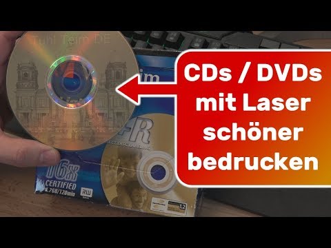 CD DVD schöner bedrucken mit Laser Lightscribe