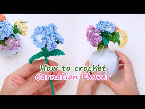 How to Crochet a Beautiful Carnation Flower | Step-by-Step Tutorial