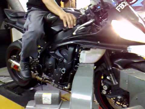 Yamaha R6'09yr Dyno Run in Singapore at Team HKL(www.teamhklracing.com)