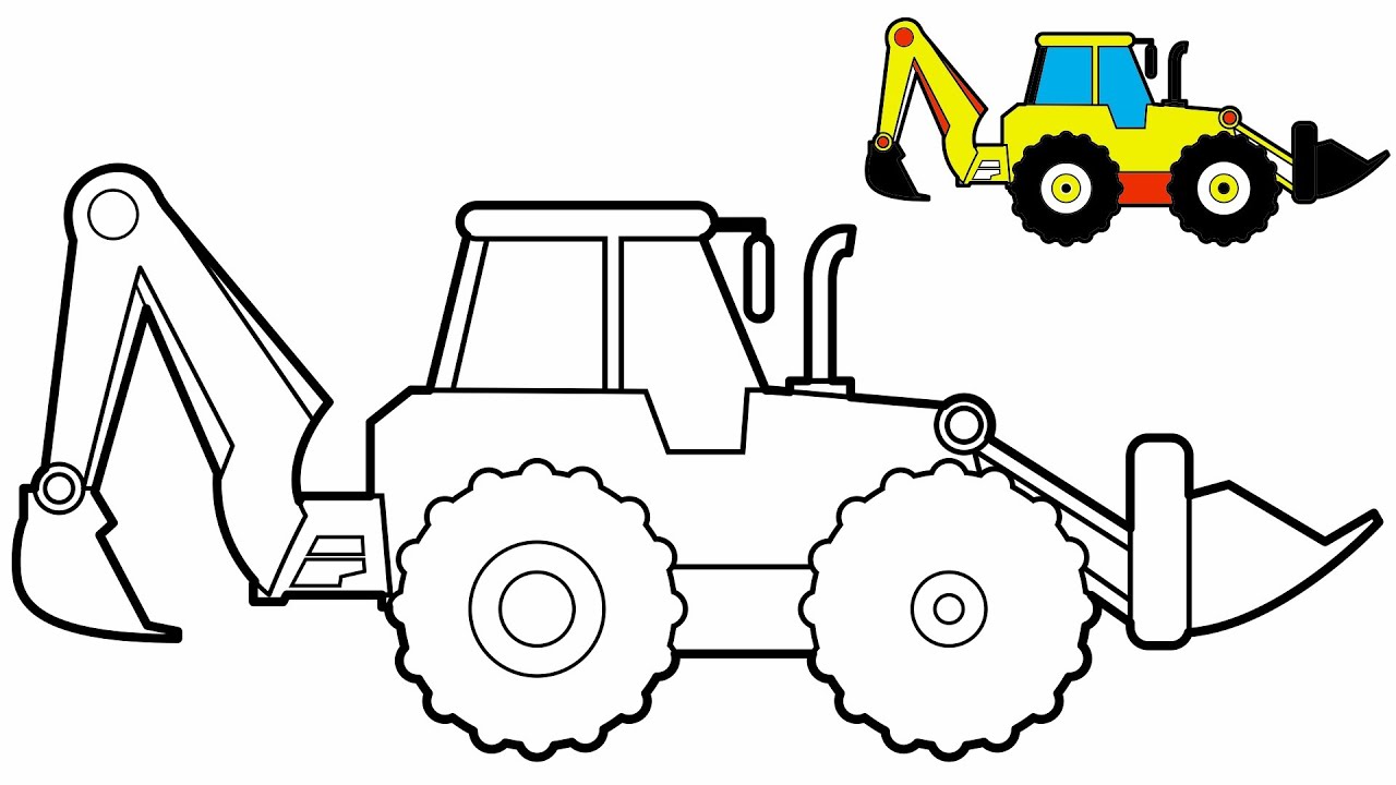 Desenhando e Colorindo Trator da Fazenda - For kids - Vídeo Para Crianças - Art Kids Rafa