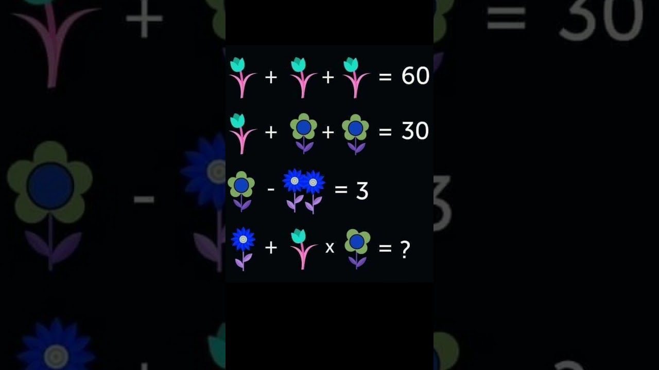 Flower Maths Puzzle| A New Internet Puzzle is Baffling Users with its Mix of Flowers and Figures|