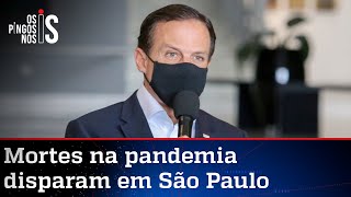 Estado de SP, que é governado por Doria, várias cidades já têm mais mortes do que nascimentos