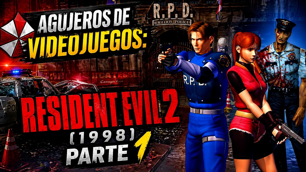 Agujeros de Videojuegos: RESIDENT EVIL 2 (1998) PARTE 1 (Errores, review, análisis y resumen)