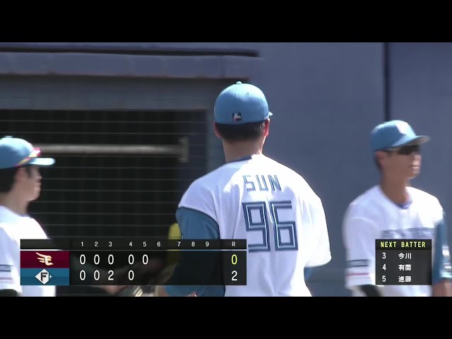 【ファーム】一軍先発起用へ向けアピール!! ファイターズ・孫易磊 5回を無失点に抑える好投!! 2025年7月29日 北海道日本ハムファイターズ 対 東北楽天ゴールデンイーグルス