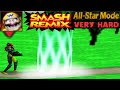 Smash Remix All Star Mode Gameplay With Dark Samus VERY HARD