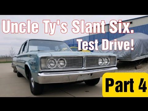 225 Slant 6 back in the 1966 Dodge Coronet, Test out New Clutch, 3 on the Tree Power Shift Yeah baby
