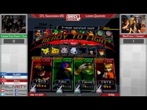 CFL Smackdown 120 Melee - SunshineStateFishing + Aura vs Biggpappa + Harriet - Losers Quarters