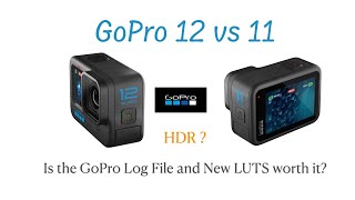 GoPro Hero 12 vs 11, LOG file / GoPro LUTS / HDR / Is it worth it? #goprohero12