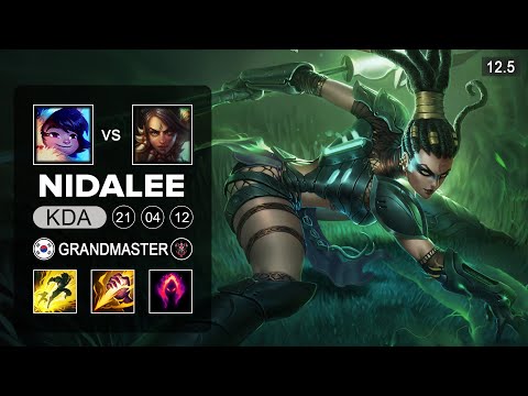 Nidalee Jungle vs Nunu & Willump - KR Grandmaster - Season 12 Patch 12.5