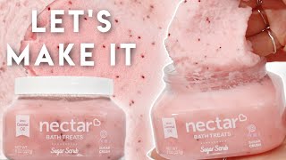 DIY Nectar Bath Treats Sugar Crush Body Scrub Dupe - Free Re