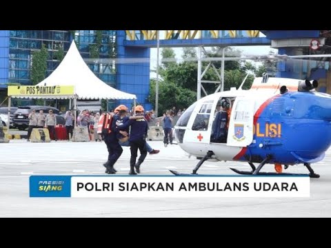 POLRI GELAR SIMULASI PELATIHAN GABUNGAN AMBULANCE UDARA