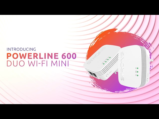 Extenseur réseau Powerline 600 Duo Wi-Fi Mini Strong PLW600MDUO video