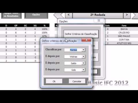 Programa que cria tabelas de campeonato - ver em HD