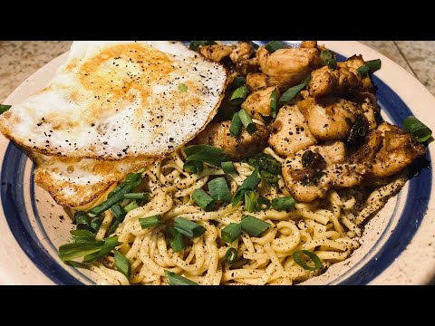 Mine bouille poulet simple @myrecipediary | Boiled noodles