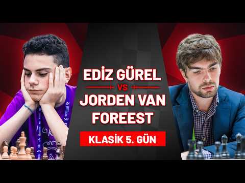 🔴 GM Ediz Gürel VS GM Jorden Van Foreest İkili Maçı Klasik 5. Oyun