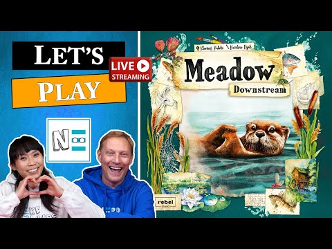 Let's Play MEADOW: Downstream -  Live Board Game Playthrough & Review #114