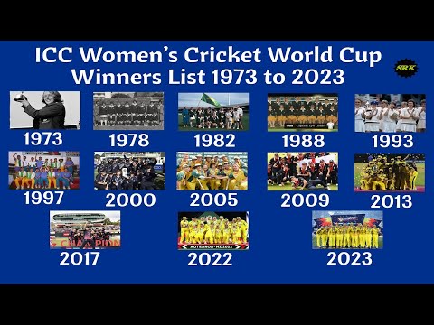 ICC WOMEN'S WORLD CUP WINNERS LIST FROM 1973 TO 2023 || WOMEN'S T20 WORLD CUP WINNERS LIST
